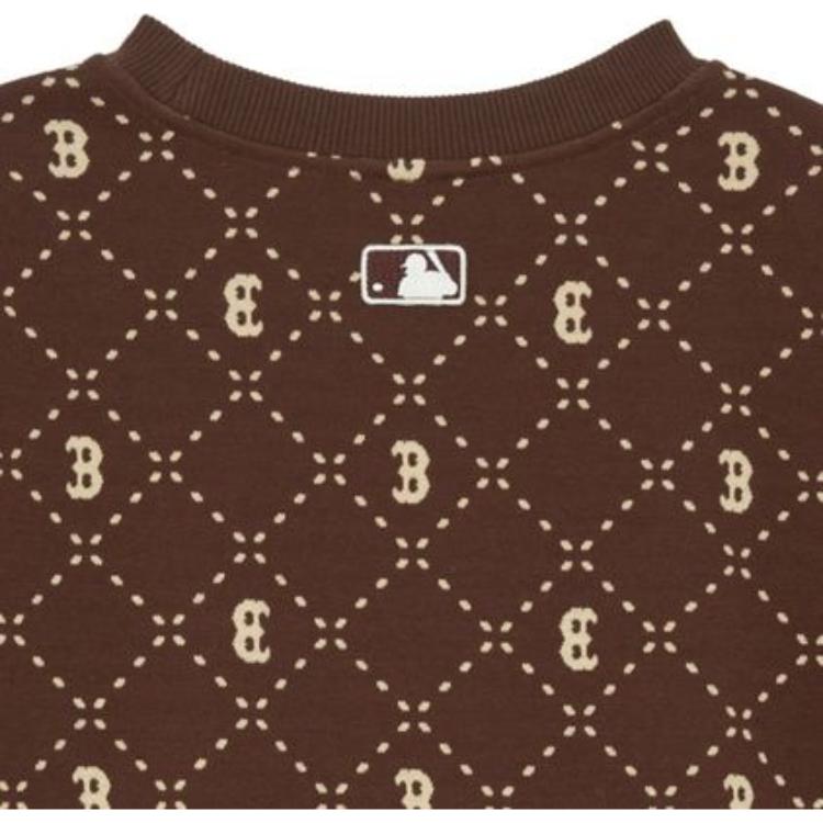 New MLB Sweatshirts Unisex Dark Brown 3AMTM0134-43BRD