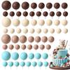 72Pcs Mini Foam Balloons Balls Cake Topper for Christmas Birthday Party Baby Shower Wedding Anniversary Cake Decoration