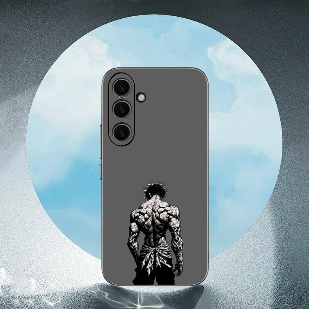 Baki H-Hanma Anime For Samsung Galaxy S23 S24 S25 Ultra S22 Plus S21 Black Soft Case Waterproof Soft Case