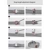 YGB Mens Wristwatch Stainless Steel Mesh Belt Casual Luxury Quartz Watch Ultra-thin Simple Waterproof Fashion White