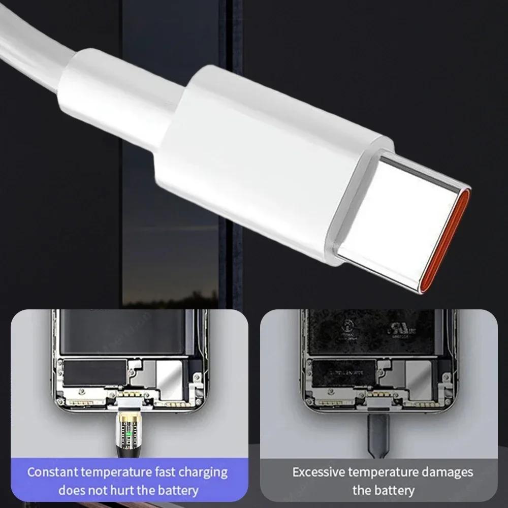 6A Super Schnellladekabel Typ C Universelles USB C Ladekabel für Samsung Z Flip 7 6 Xiaomi Huawei Google Pixel 10 Pro XL