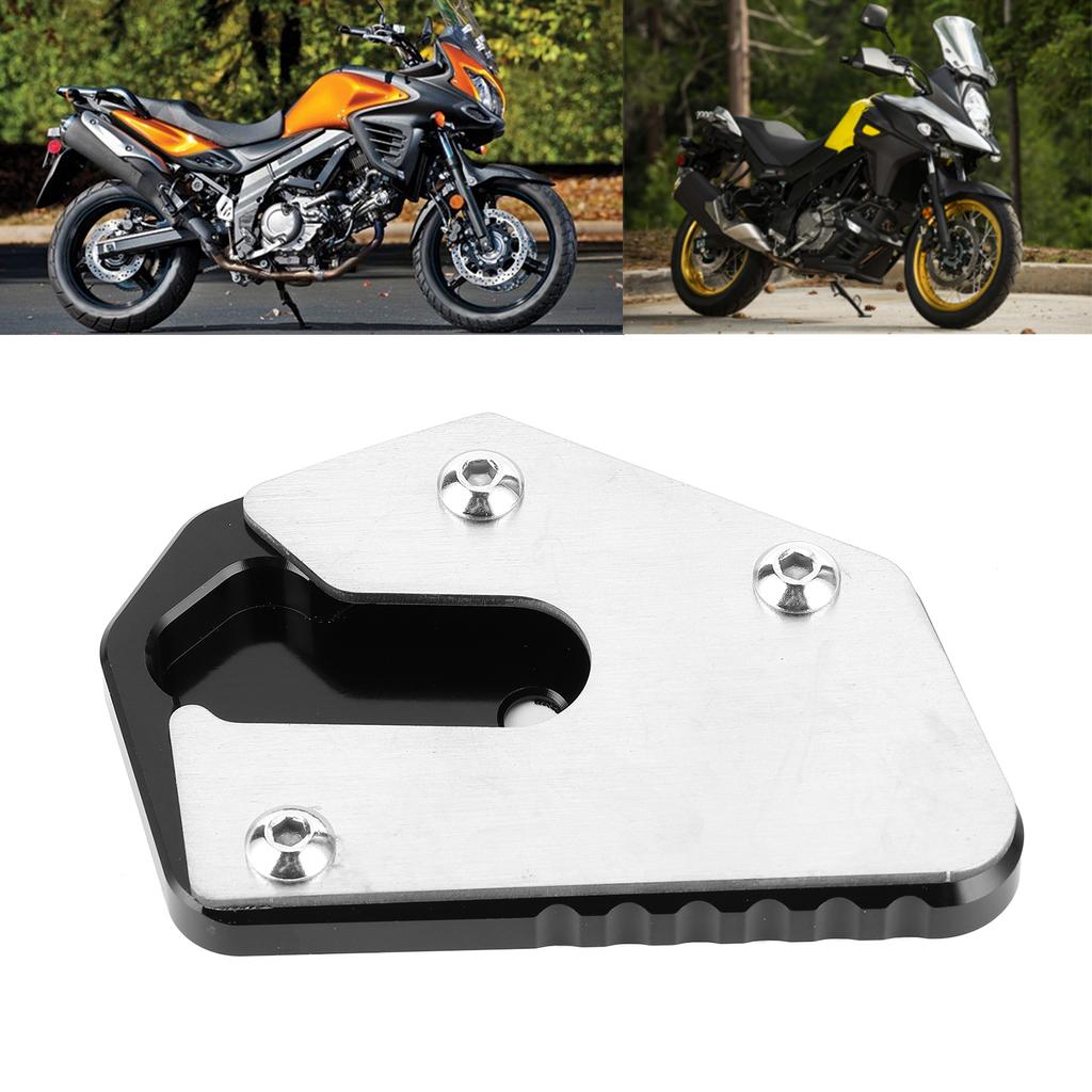 Motorcycle Kickstand Extension Pad Side Stand Enlarger Fit for Suzuki V Strom DL 650 2012 2019