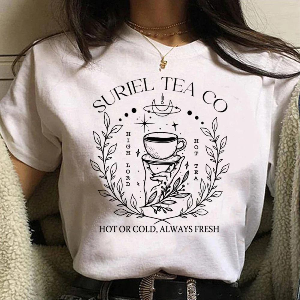 Acotar T Shirt Women Graphic Y2K T-shirts Female Manga Comic 2000s Clothing