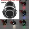 Gadget Black 12V 4Pin 12mm Push Button LED Power Momentary Switch Car Latch