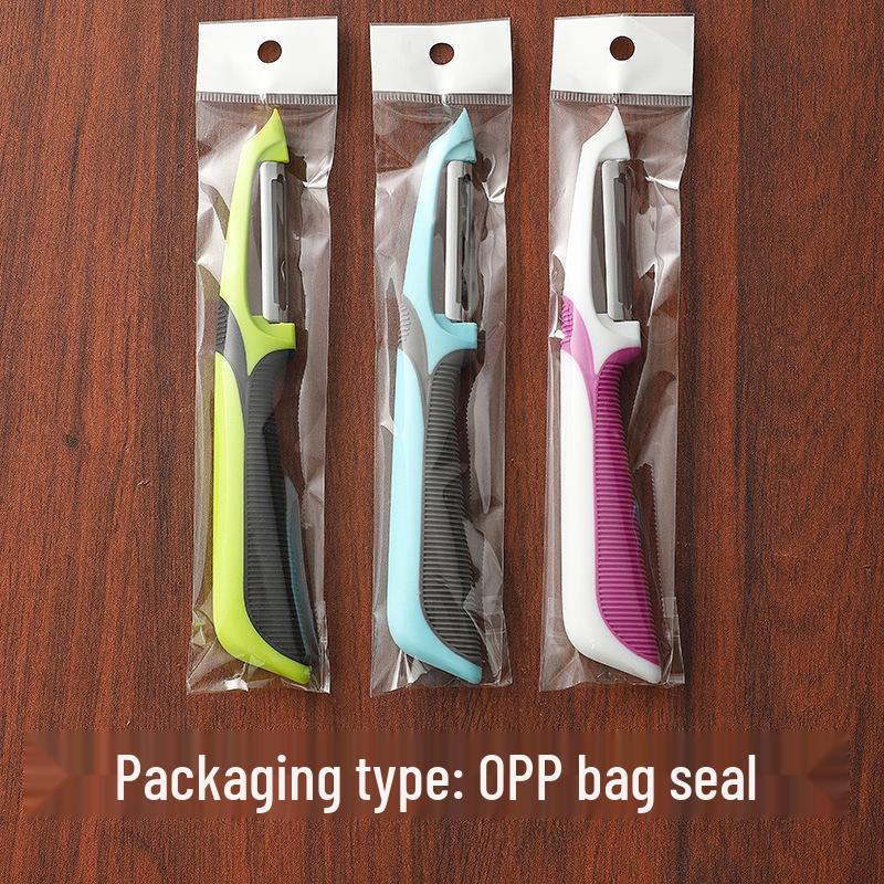 Bunter Edelstahl Obst- und Gemüseschäler – Küchenhelfer zum einfachen Schälen