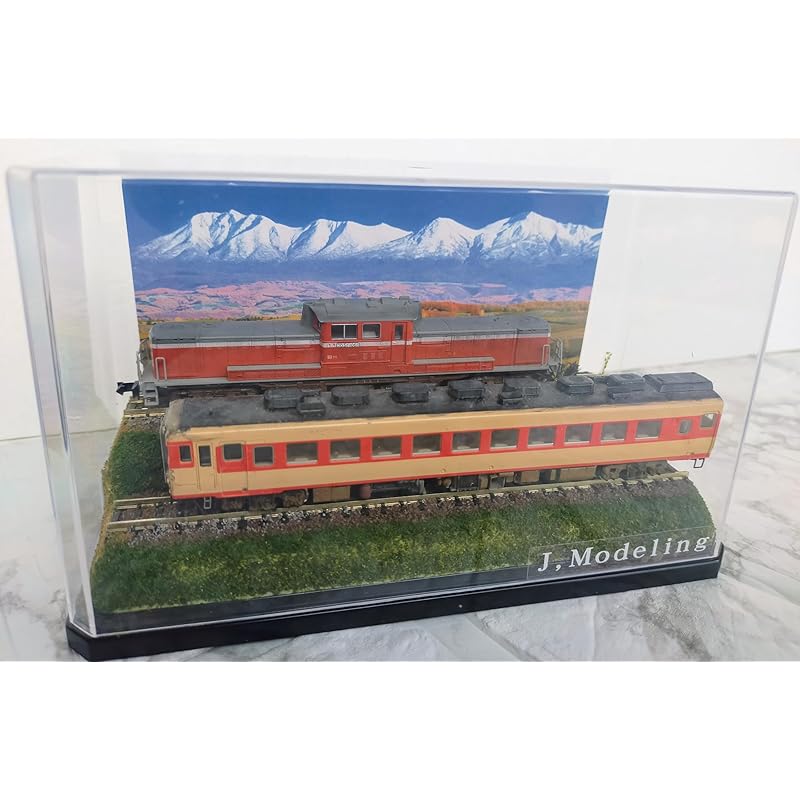 

Heavy snow (late autumn in the north) Autumn leaves) N gauge diorama case