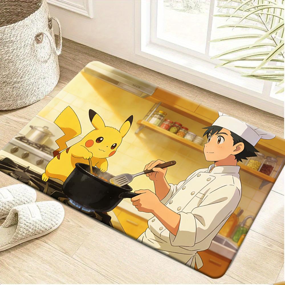 

Pokemon Charizard Starry Night Cherry Blossom Print Non-slip Doormat, Soft Absorbent Floor Rug for Home Decor 40cm x 60cm