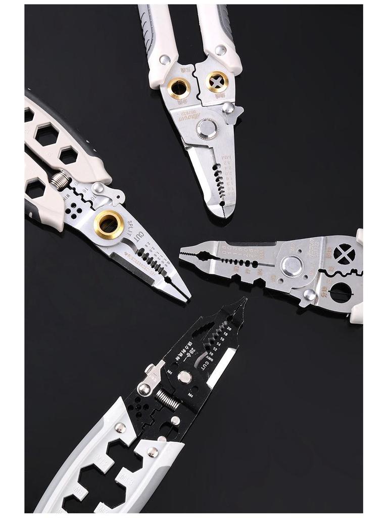 New Electrician's Multifunctional Wire Stripper and Cutter with Looping and Separating Pliers