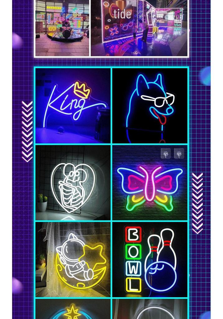 Creative Cross LED Neon Light for E-sports & Bedroom Decoration - Wall Hanging Sign for Bar & Room Atmosphere