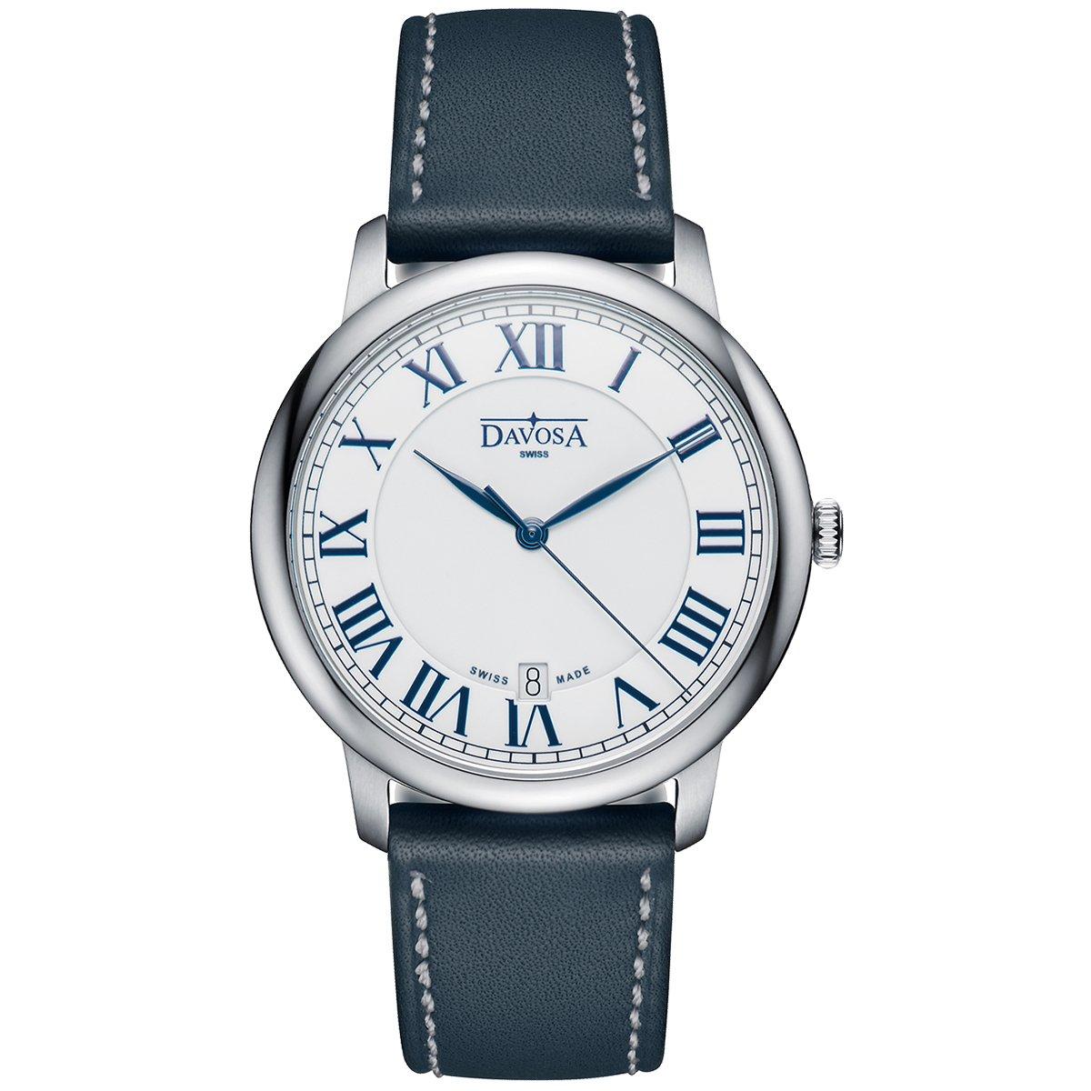

Часы 3 Hand Date Amaranto Swiss Made Blue [Davosa] 162.480.22 Мужские