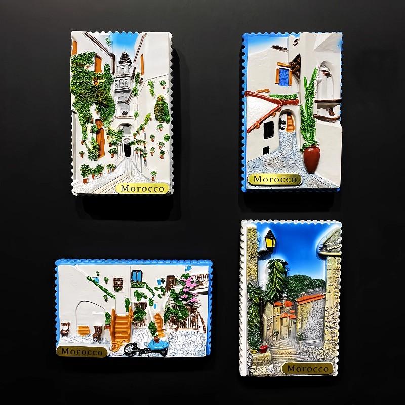 Morocco Fridge Stickers Land of God Marrakech Travelling Souvenirs Message Board Magnetic Stickers Wedding Gifts
