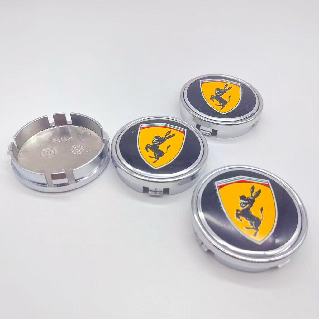4pcs High Quality 64mm Car Wheel Hub Cover Center Caps for 56mm Donkey Logo Racing Styling Badge Emblem Accessories