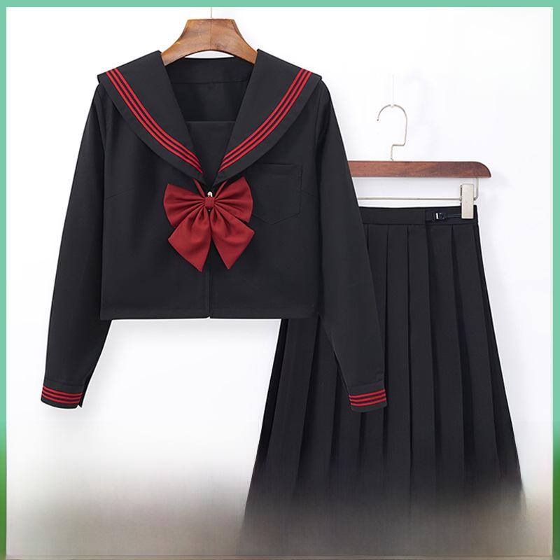 Echtes rotes JK Matrosenkleid mit Faltenrock