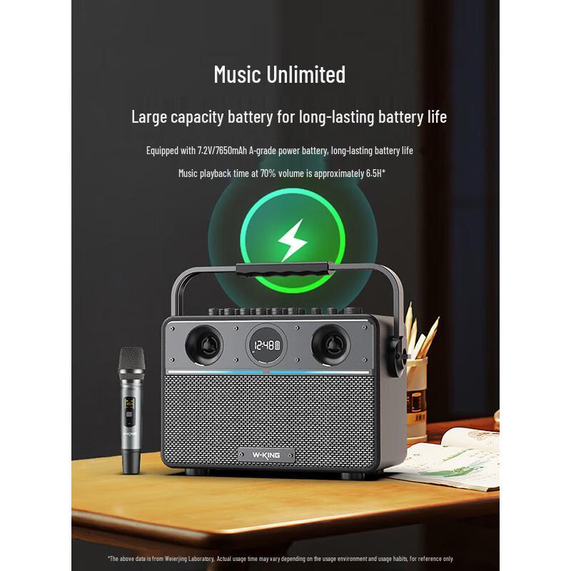 W-King T16S Portable K-Song Bluetooth Speaker