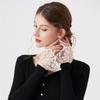 Lace Elegant Decorative Hand Sleeves Female Sweater Dress Coat Top Flare Sleeve Hollow Detachable False Cuff Ruffles Wristband