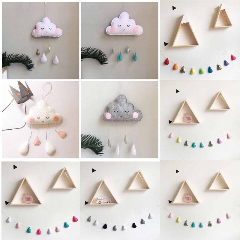 Charming Baby Kids Room Nursery Cloud Raindrop Wall Decor Stickers Decal Gifts