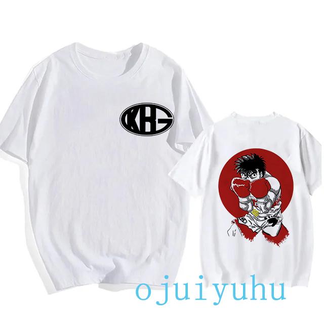 Hajime No Ippo Hip Hop EU Size TShirt Anime Harajuku Tee Tops Men Women Makunouchi Takamura T-Shirt KGB Y2k Manga Tshirt Clothes