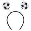 Football Headband with 3D Football Patch Anti-Slip Comfortable Hair Hoop for Adults