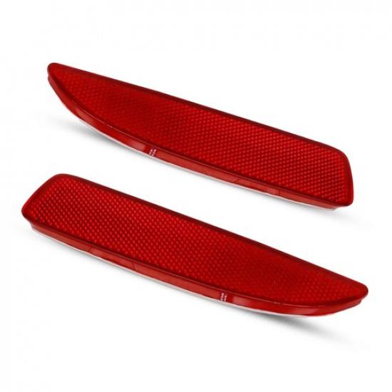 Car Bumper Reflectors Light Lamp Housing Pair Set Red For 2006-2018 Mazda 3 5 6