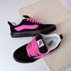 Knu skool zwart roze kleurmatching dik brood schoenen paar schoenen zwart retro casual skateboard schoenen