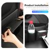 For Mitsubishi Car Logo Seat Slot Leather Storage Tissue Box Holder Auto Decorative Accessories Outlander Lancer Cross Colt