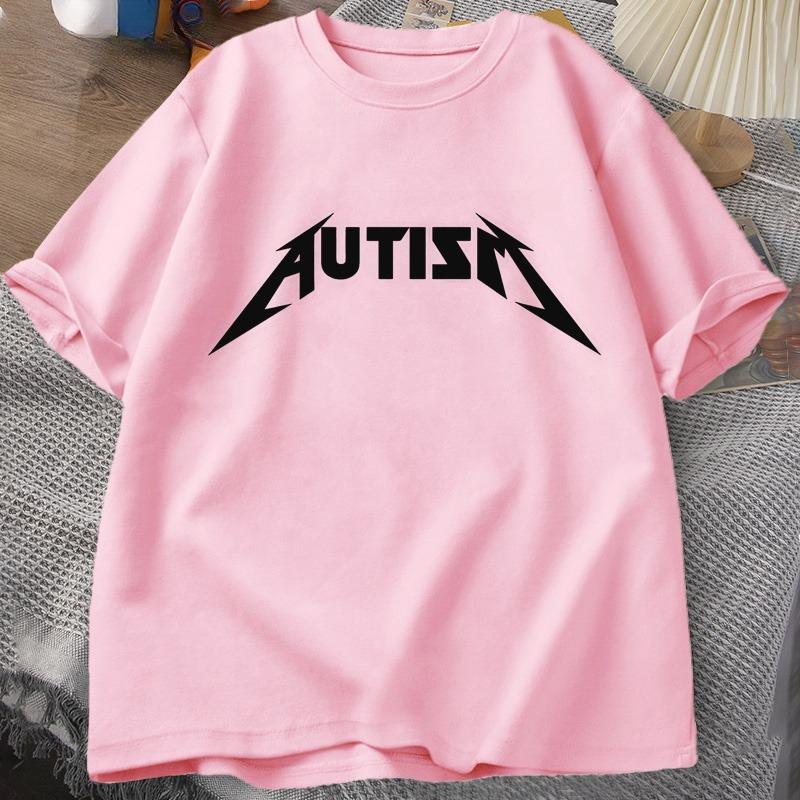 Autism Meme T Shirt Cotton Funny Humor Introvert Tshirts for Unisex WOMEN Letter Printed Tees Unisex Tshirts Oversized Tops