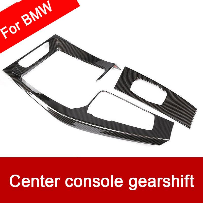 For BMW X3 X4 G01 G02 2018-2024 Carbon Fiber Center Console Panel Cover Gear Shift Frame Replacement Durable Trim Car Accessorie