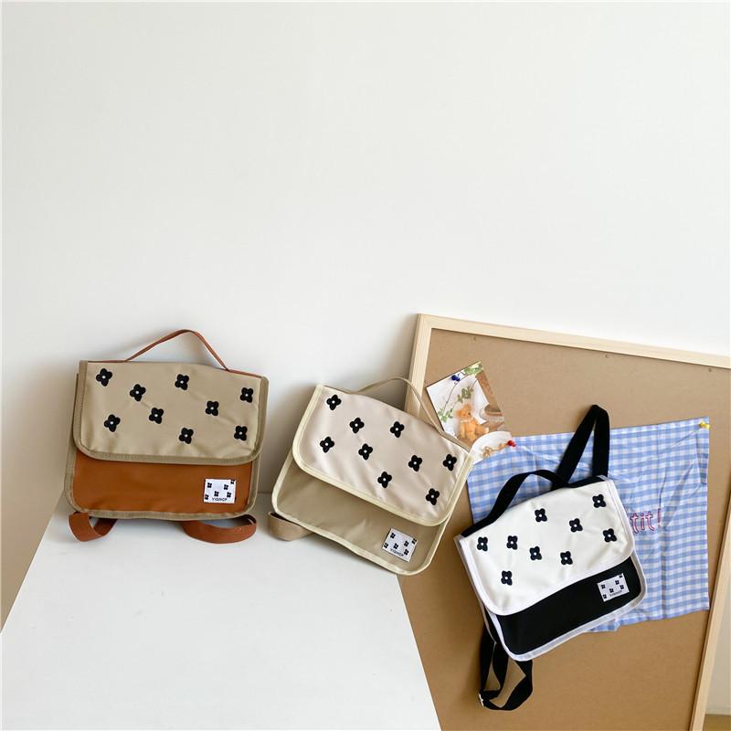 Stylish Korean Inspired Children's Backpack Cute Large Capacity Canvas Daypack For School