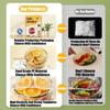 300/400/500Pcs Durable Wall-mounted Disposable Food Cover Extractable Elastic Fresh Bag Transparent PE Plastic Wrap