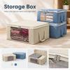 With Lid Clothes Storage Bags Foldable Fabric Wardrobe Organizer Box  Closet Storage