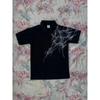 Y2K Polo Shirt Print Rock Goth Oversized T-shirt Hip Hop Button-down Collar Shirt Punk Casual Tee Minimalist and Fashionable