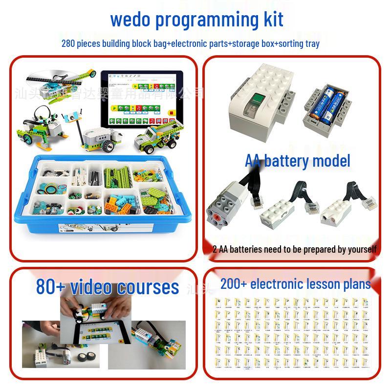 LEGO-Compatible Wedo 2.0 Programmable Robot Teaching Kit for Scratch 3.0