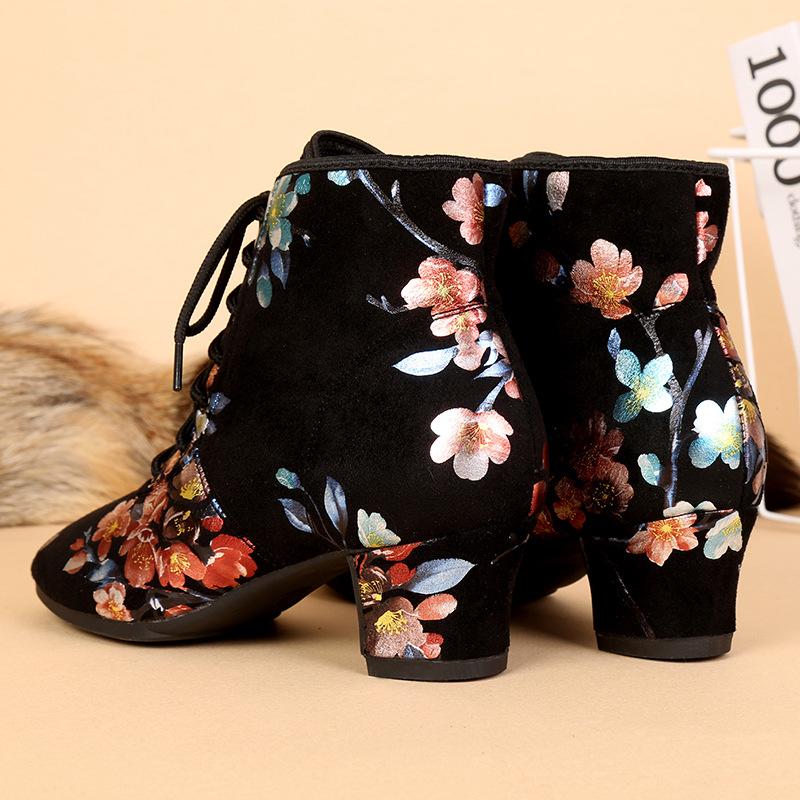 Women's High Top Shoes Soft Sole Dance Shoes Women Ballroom Dancing Modern Tango Jazz Performance Practise Salsa Shoes