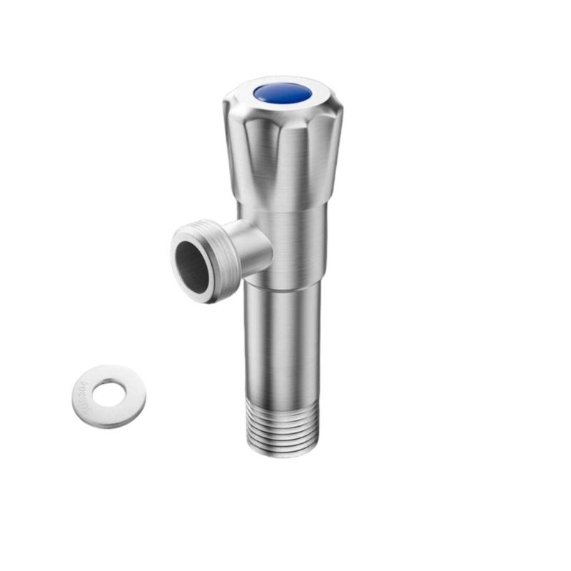Regulable Flows Stainless Steel Angle Valves Elongated Precise Water Control Wall Mount Bath Fixtures Installation