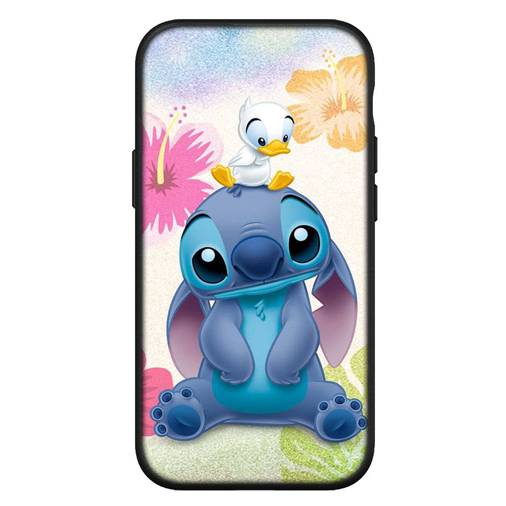Hülle für iPhone 15 14 Xiaomi Redmi Note 13 12 11 Pro Max X 8 7 9 XR Samsung Galaxy S24 S23 OPPO A15 Huawei Süße Lilo Cartoon Stitch Handyhülle