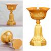 LED Electronic Butter Lamp Rechargeable Flameless Devotional Prayer Light for Home and Temple Decor