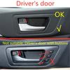 For Toyota Highlander 2017-19 ABS Carbon Fiber Inner Door Handle Bowl Cover Trim