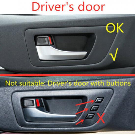 For Toyota Highlander 2017-19 ABS Carbon Fiber Inner Door Handle Bowl Cover Trim