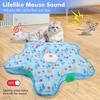 Automatic Interactive Hide and Seek Cat Teaser Toy with Mouse Squeaky Concealed Feathers, Electronic Toys for Cats & Kittens
