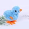 Wind-up Toy Soft Plush Chick Shape Kids Clockwork Toy Creative Cartoon Jumping Toy for Children Teens Adults