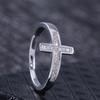 New Fashionable Personalized Micro inlaid Zircon Cross Women's Ring