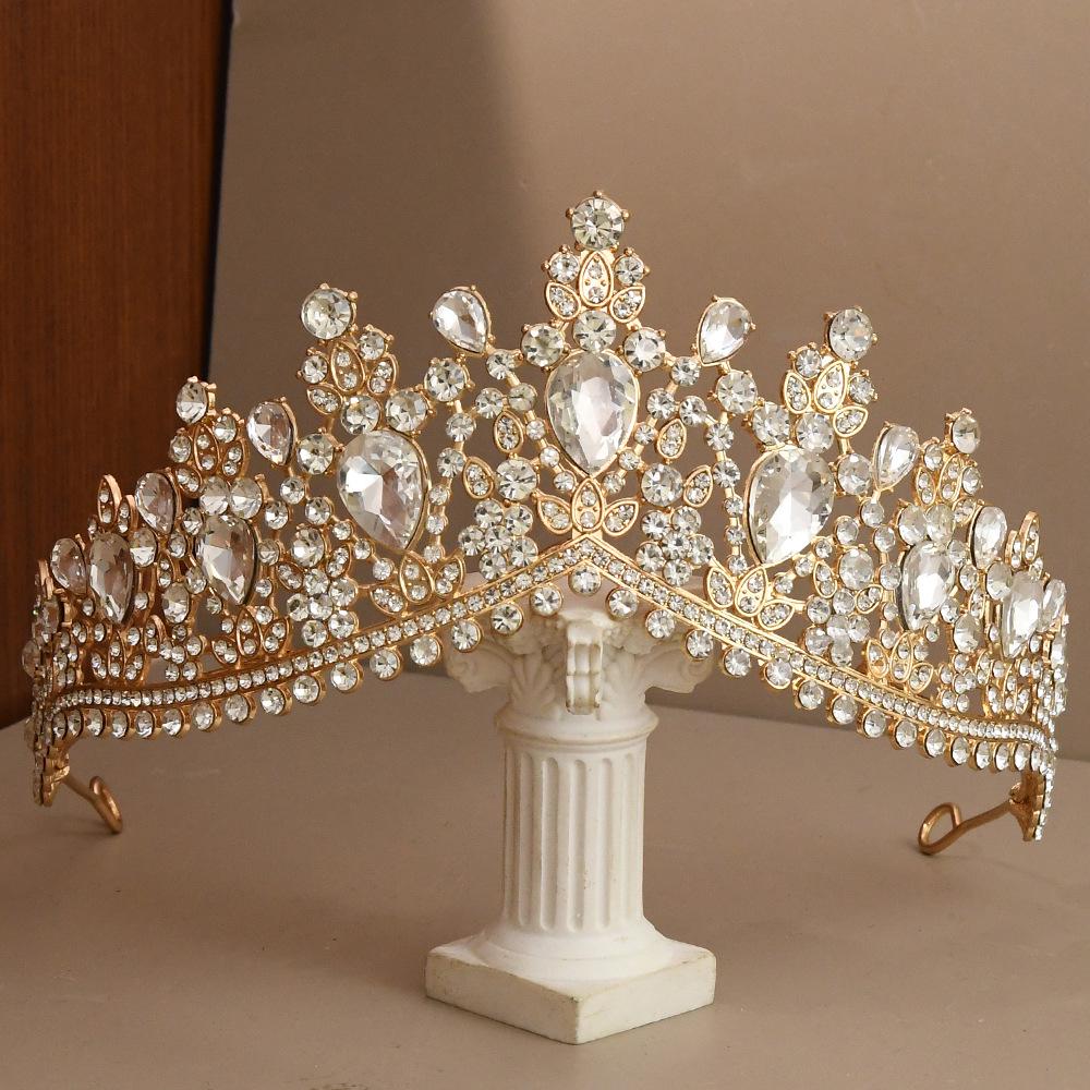 European and American Bestseller Rhinestone Princess Crown Headband for Weddings and Birthdays