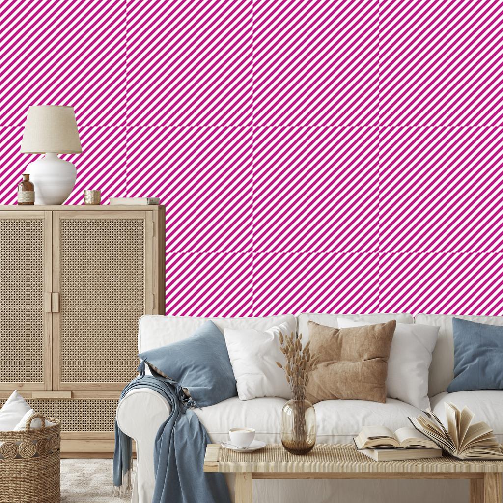 Powder pink and purple stripes wallpaper, powder pink background 50x1000