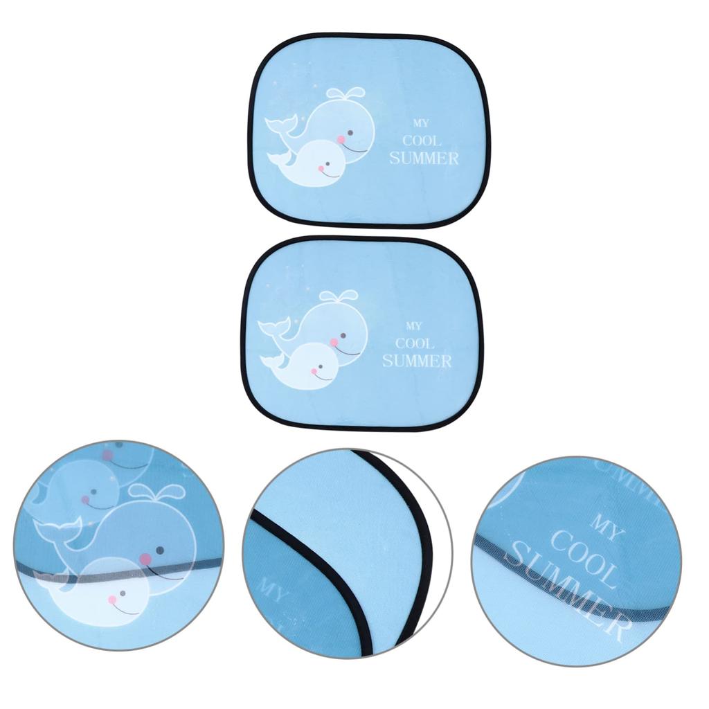VORCOOL Car Sunshade Film Sunshade Cartoon Car Blinds Sunshade Curtains Sunshade Window Covers Car Cartoon Window Shields 2-Piece