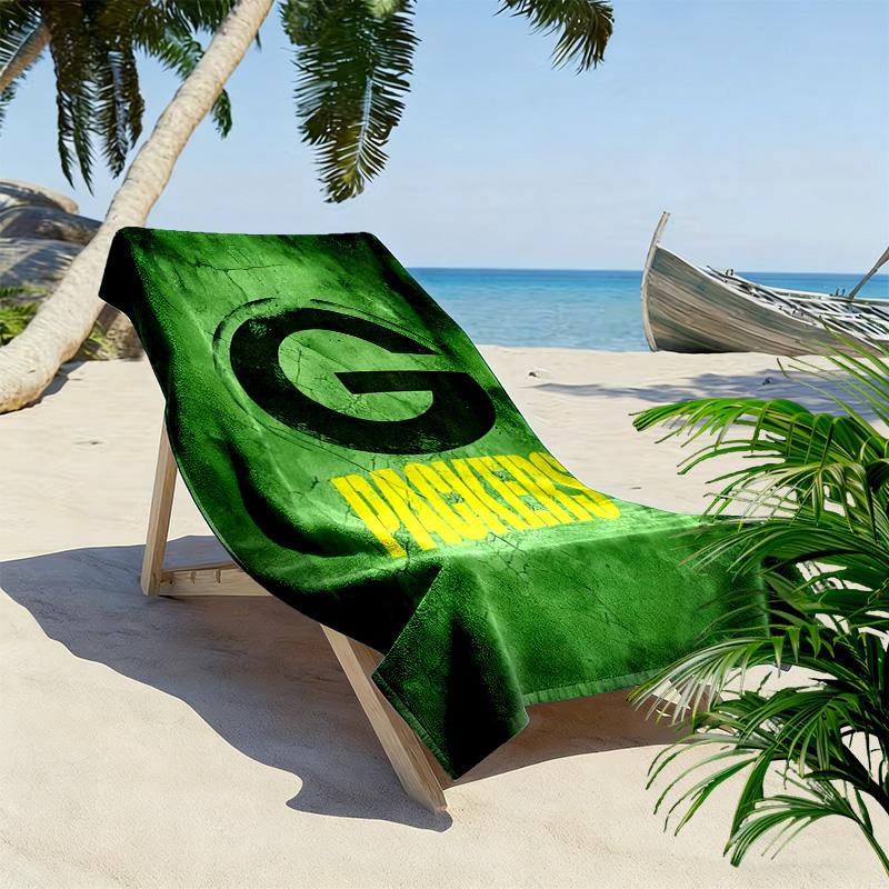 Telo Mare Stampa Green Bay Packers, Grande Morbido Asciugatura Rapida per Spiaggia Campeggio Nuoto