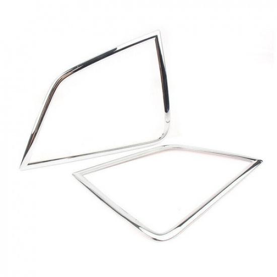 Chrome 2X Front Fog Lamp Light Cover Trim For Mitsubishi Eclipse Cross 2018-2022