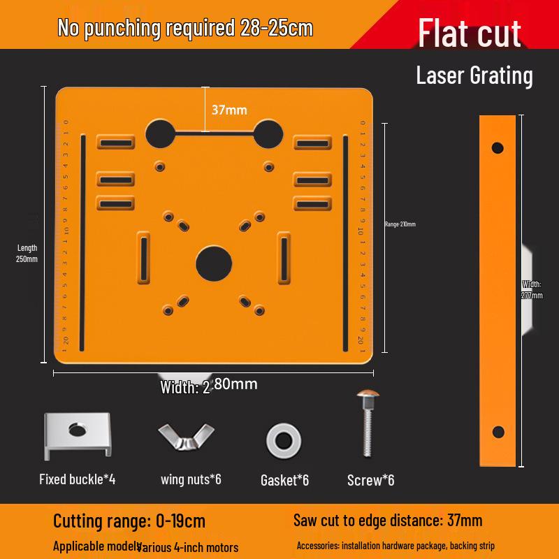 Handheld Electric Marble Cutting Machine: E18 Woodworking Base Plate Support