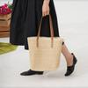 Simple One-shoulder Straw Woven Bag New Woven Bag Women's Large-capacity Tote Bag Versatile Straw Bag Resort Wind Beach Bag