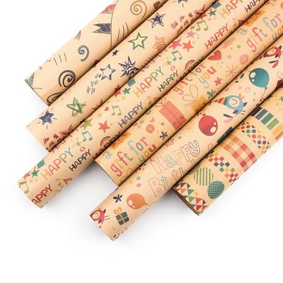 Balicí papír k narozeninám 50*70cm Vánoční barevné DIY květiny Svatební Vánoční večírek Dárkové balení Dekorace DIY řemeslné papíry