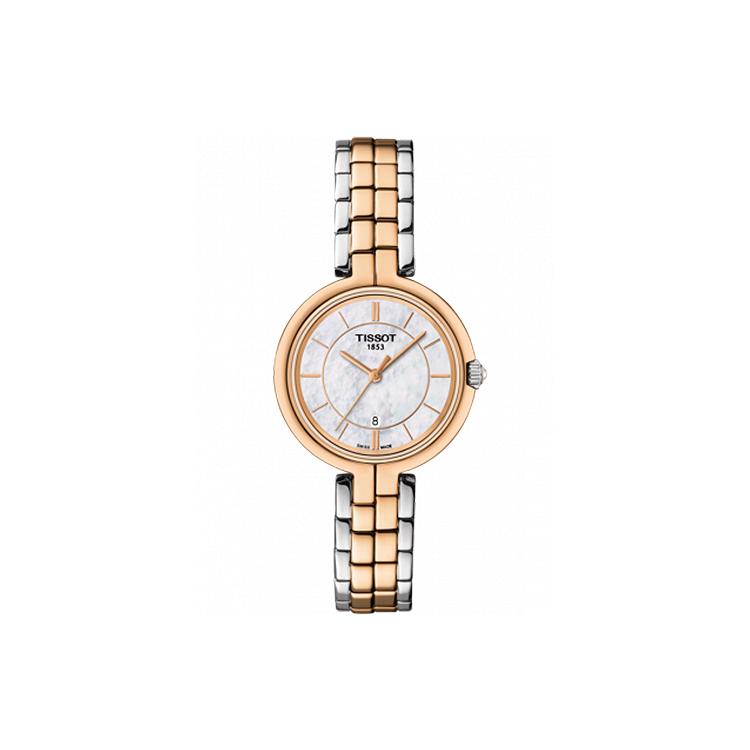 Tissot Flamenco Collection Quartz Movement 50 Meter Water Resistance Women's Watch 26mm White Dial T094.210.22.111.00
